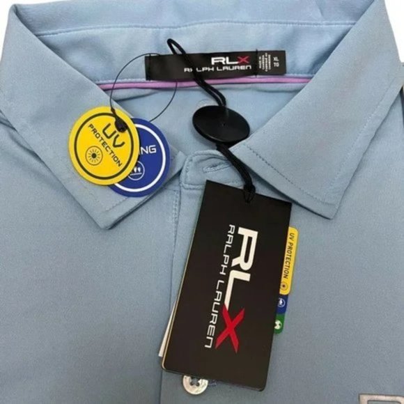 ⛳Ralph Lauren RLX⛳ XL Performance UV Protection Golf Polo Shirt Moisture Wicking - Picture 4 of 7